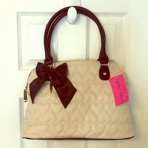 Betsy Johnson Dome Satchel with Bow